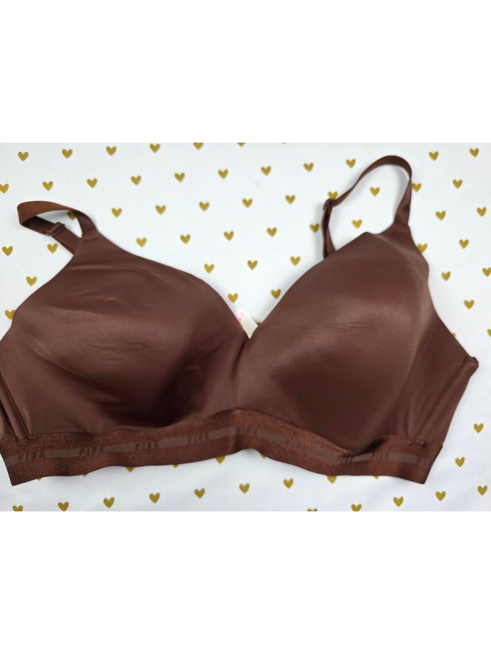 Victorias Secret Pink Brown 40D Wireless No Wire Wear Everywhere Bra